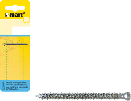 SMART | Kozijnschroef CK-T30 Ø 7,50x92 Zn | 6 st SM0WSC001075092H
