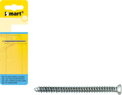 SMART | Kozijnschroef VZK-T30 Ø 7,50x132 Zn | 4 st SM0WSF001075132H