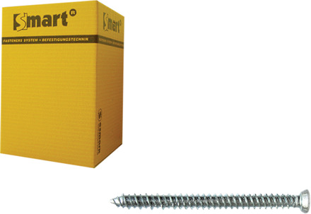SMART | Kozijnschroef VZK-T30 Ø 7,50x162 Zn | 100 st SM0WSF0010751623