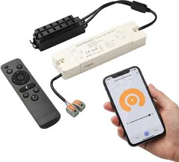 Smart LED Driver - Wifi & Ble - Voor 12V Inbouwspots - 36W - IP40 binnen - incl. afstandsbediening - LED trafo Wit