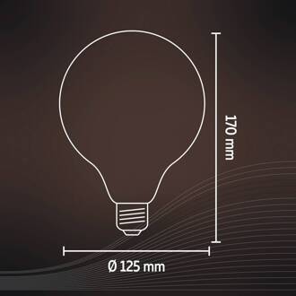 Smart LED E27 G125 19 cm Globelamp Wit