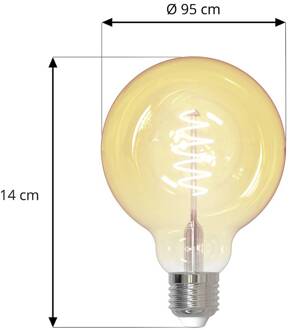 Smart LED E27 G95 4,9W helder ZigBee Hue duidelijk