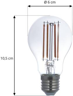 Smart LED Filament, 2 stuks, grijs, E27, A60, 4.9W, Tuya rokerig grijs