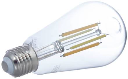 Smart LED Filament, set van 2, E27, ST64, 7W, Tuya, helder duidelijk