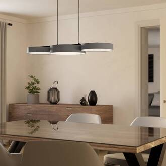 Smart LED hanglamp Barbano-Z, grijs grijs, wit