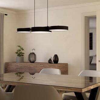 Smart LED hanglamp Barbano-Z, zwart zwart, wit