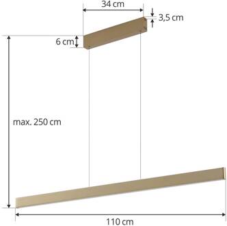 Smart LED hanglamp Mylosh, goud, CCT, Tuya