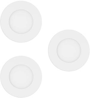 Smart LED-inbouwlamp Fueva-Z, wit, set van 3