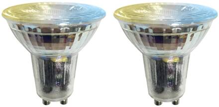 Smart LED lamp 2st GU10 glas 4,7W helder Tuya duidelijk