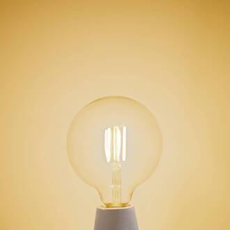 Smart LED lamp helder E27 G125 7W Tuya WLAN CCT duidelijk