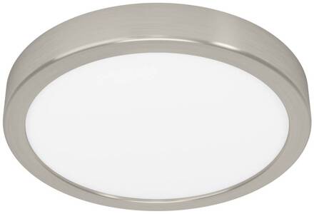 Smart LED opbouwlamp Fueva 6-Z, grijs, Ø 21 cm nikkel mat, wit