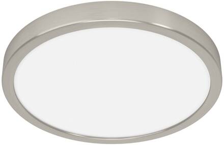 Smart LED opbouwlamp Fueva 6-Z, grijs, Ø 27 cm nikkel mat, wit