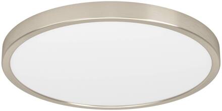 Smart LED opbouwlamp Fueva 6-Z, grijs, Ø 38 cm nikkel mat, wit