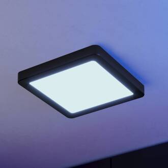Smart LED opbouwlamp Fueva 6-Z, zwart, 22 cm zwart, wit