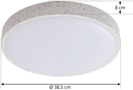 Smart LED plafondlamp Elmor Tuya Ø39cm lichtgrijs Tuya lichtgrijs, wit