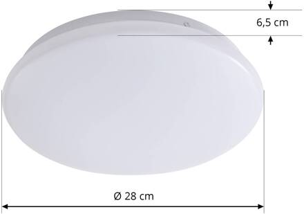 Smart LED plafondlamp Emeryn opaal wit 3.000 K Tuya