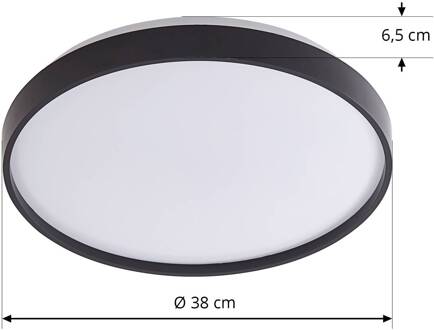Smart LED plafondlamp Mirren, zwart, CCT, Tuya wit, zwart