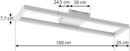 Smart LED plafondlamp Tjado, 100 cm, wit, Tuya