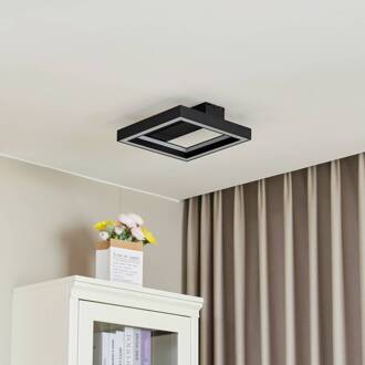 Smart LED plafondlamp Tjado, 30 cm, zwart, RGBW zwart, wit