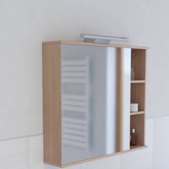 Smart LED-spiegellamp Regello-Z, grijs chroom, wit