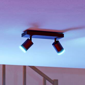 Smart LED-spot Melitello-Z, 2-lamps, zwart