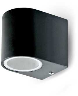 Smart LED Wandlamp - Wifi + Bluetooth - 5,5 Watt 345 lumen - Dimbaar - RGBWW - IP44 waterdicht - GU10 - Downlight - Zwart - Google Home, Amazon Alexa en Siri