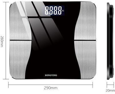 Smart Lichaamsvet Schaal Usb Opladen Huishoudelijke Weegschaal Gezondheid Lichaamsvet Schaal Weegschaal Bluetooth Monitor Led Display