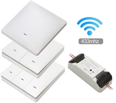 Smart Life APP WiFi RF DIY Switch Wifi Smart Breaker Switch Wireless Controller Light RF 433Mhz Wall DIY Relay Timer Tuya