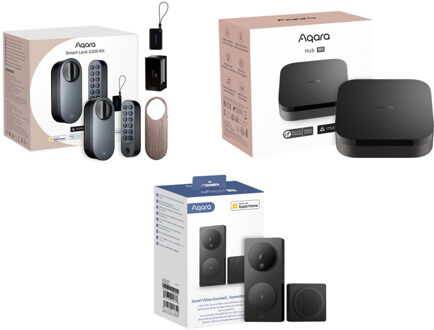 Smart Lock U200 Kit + Hub M3 + Smart Video Doorbell G4 Set