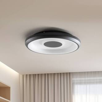 Smart Lynden LED plafondlamp Ø 48cm zwart RGB Tuya wit, zwart