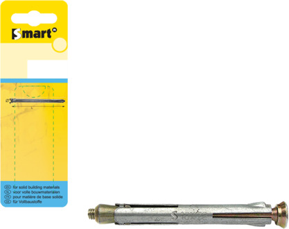 SMART | Met. kozijnplug +afdkap M10x132 Zn SM0MKP001100132H