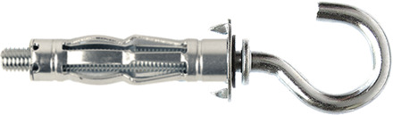 SMART | Metaal hollewandplug +open haak M4x32 Zn SM0HWC001040032E