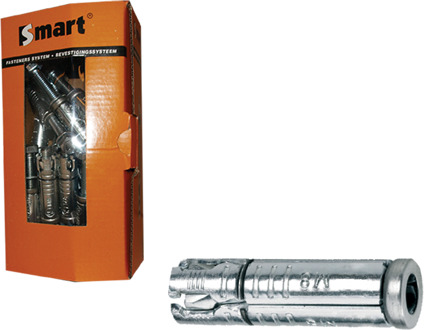 SMART | Metalen keilbouthuls SMART M8x50 Zn | 25 st SM000H001080050E
