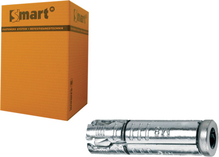 SMART | Metalen keilbouthuls SMART M8x50 Zn | 50 st SM000H0010800503