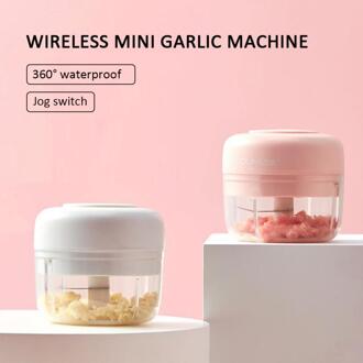 Smart Mini Elektrische Voedsel Knoflook Crusher Vleesmolen Plantaardige Chopper Rasp Kruiden Spice Maker Keuken Accessoires Gereedschap dubbele wit