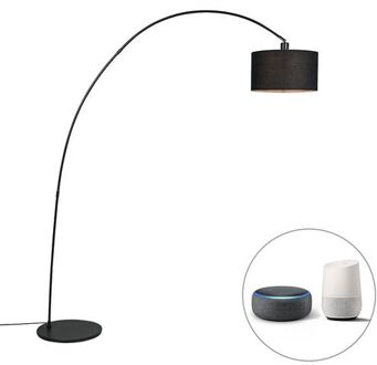 Smart moderne booglamp zwart incl. WiFi G95 - Vinossa