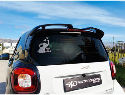 Smart Motordrome Dakspoiler passend voor Smart Fortwo (453) 2014-2024 (PU) TSSM03