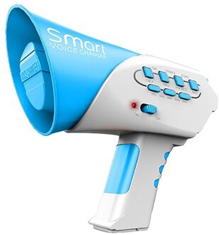 Smart Multi Voice Changer Luidspreker 7 Verschillende Voice Modifiers Speaker Speelgoed Blauw