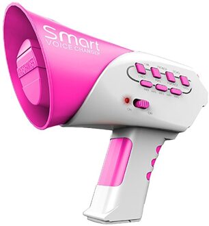 Smart Multi Voice Changer Luidspreker 7 Verschillende Voice Modifiers Speaker Speelgoed Roze