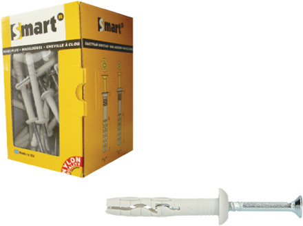 SMART | Nagelplug halfbolle kop Ø 6x60 Ny | 50 st SM00SPN01060060E