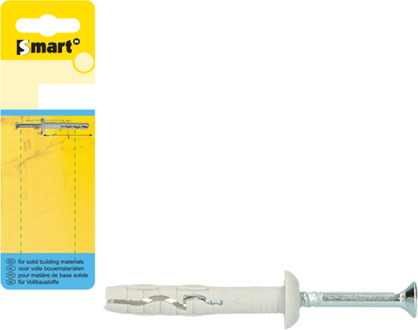 SMART | Nylon nagelplug CK Ø 6x60 grijs NZN | 5 st SM00SPN01060060H