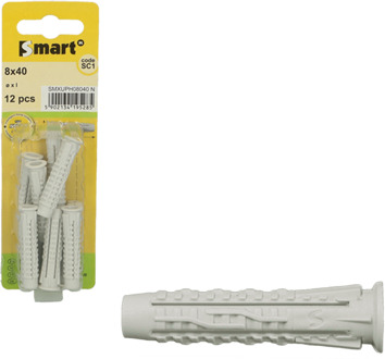 SMART | Nylon universeelplug SMART "XUP" 12x60 | 4 st SM0XUPN00120060H