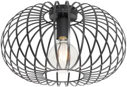 Smart plafondlamp zwart 39 cm incl. Wifi G95 - Johanna