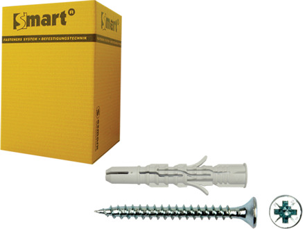 SMART | plug nylon + schroef VK Ø 6x120 NZN | 25 st SM0LPSN0108061203