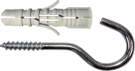 SMART | plug + schroefhaak Ø 6x30 NZN | 10 st - SM0PSHN0106060030H