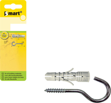 SMART | plug + schroefhaak Ø 8x40 NZN | 5 st SM0PSHN0108080040H