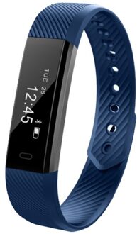 Smart Polsband Fitness Tracker Band Bluetooth Sleep Monitor Horloge Sport Armband Voor Ios Android Telefoon Pk Fit Bit M2 M3 m4 Band Blauw