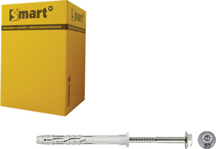 SMART | Raamplug CB zeskantschroef Ø 10x160 NZN | 25 st SM0RPCN011001603