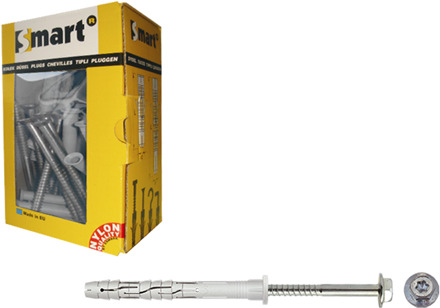 SMART | Raamplug CB zeskantschroef Ø 10x80 NZN | 25 st SM0RPCN01100080E