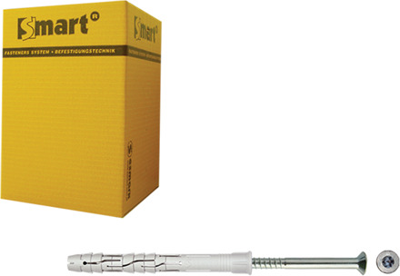 SMART | Raamplug +schroef VZK Tx Ø 10x140 NZN | 50 st SM0RPTN011001403